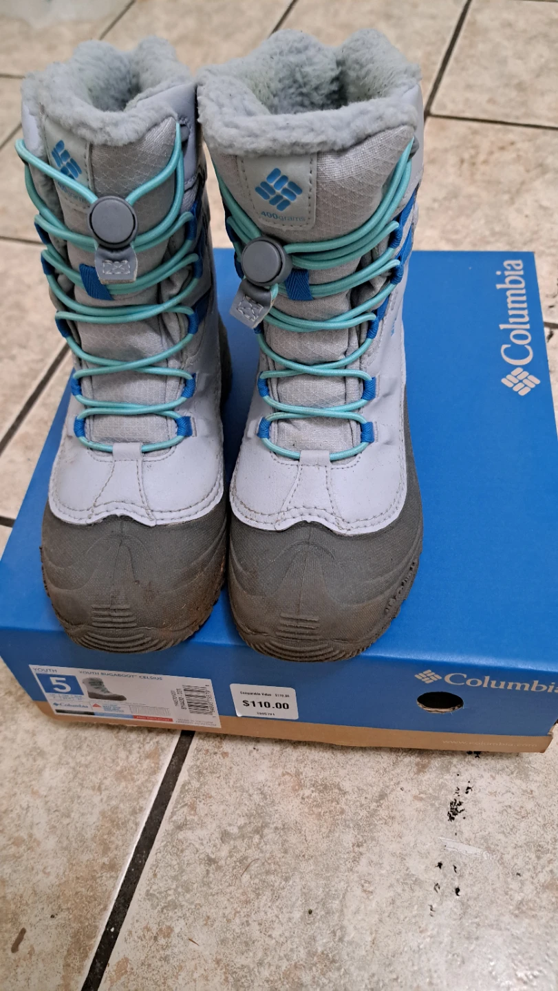Columbia Youth Bugaboot Celsius Winter Boots Size 5