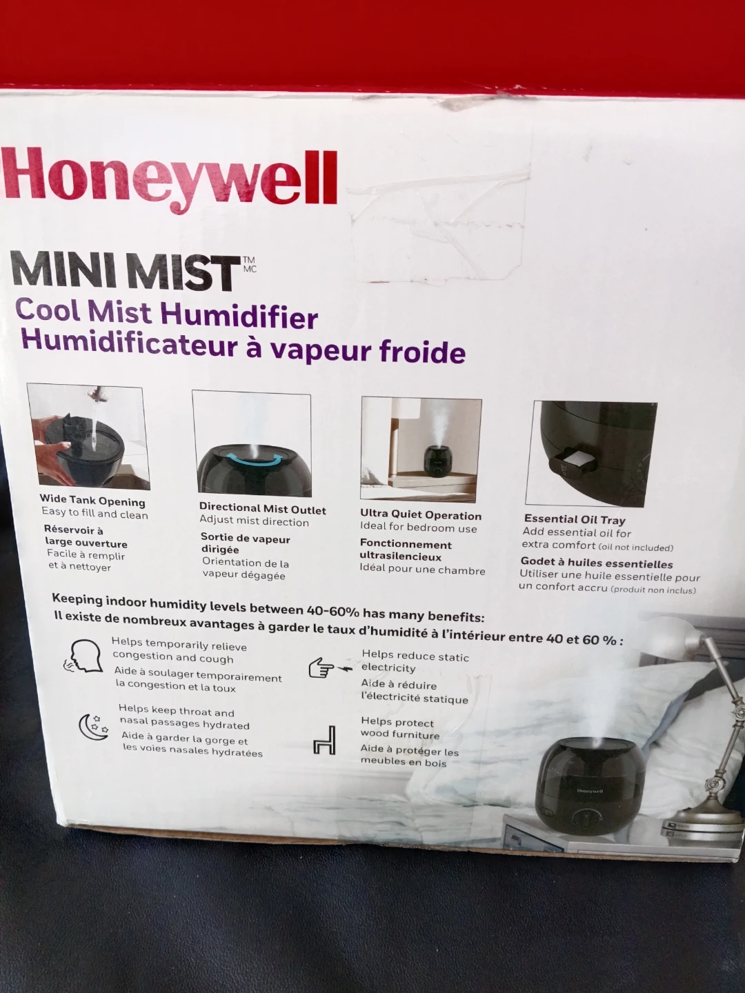 Honeywell Mini Mist Cool Mist Humidifier - photo 4