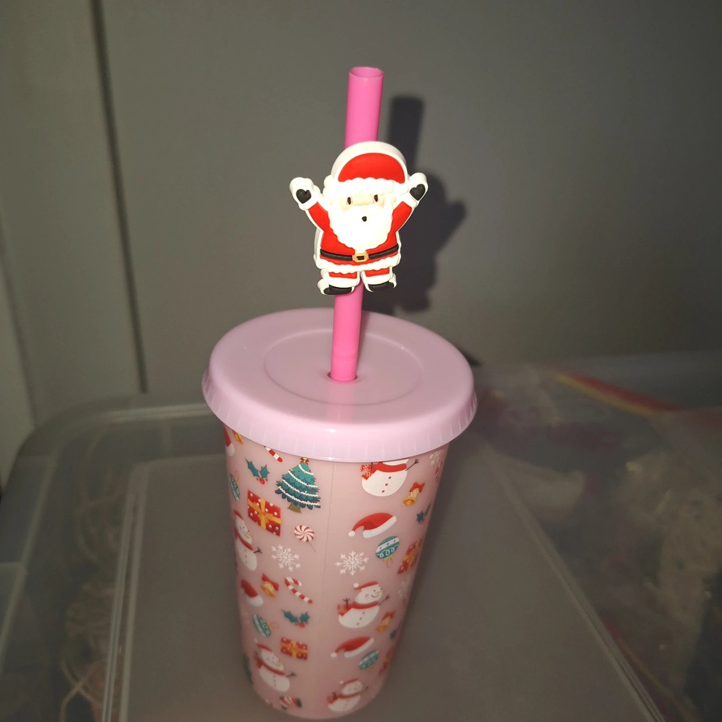 Set of 10 Christmas Themed Tumblers with Straws - photo 4