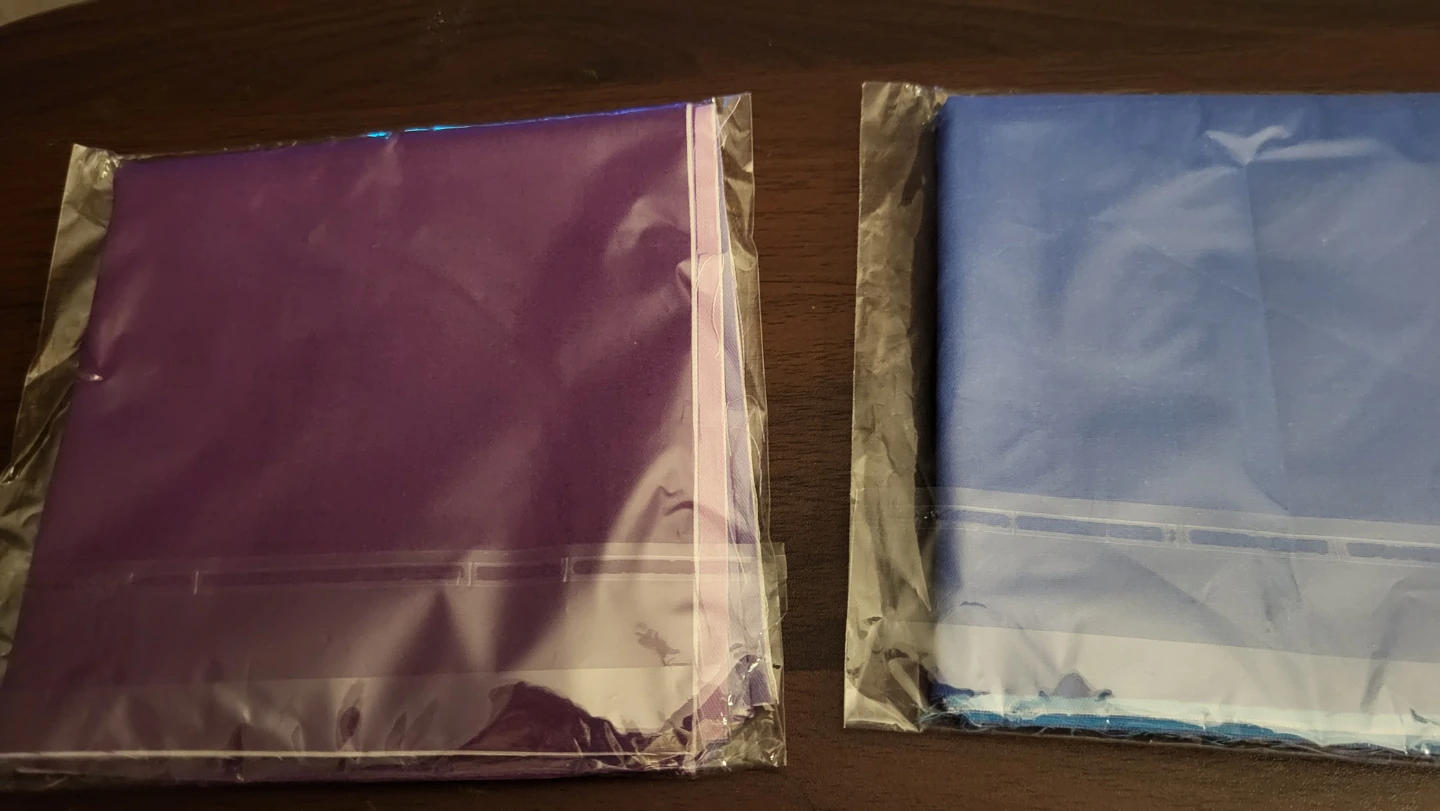 Set of 5 Multi-coloured Fabric Squares - photo 3