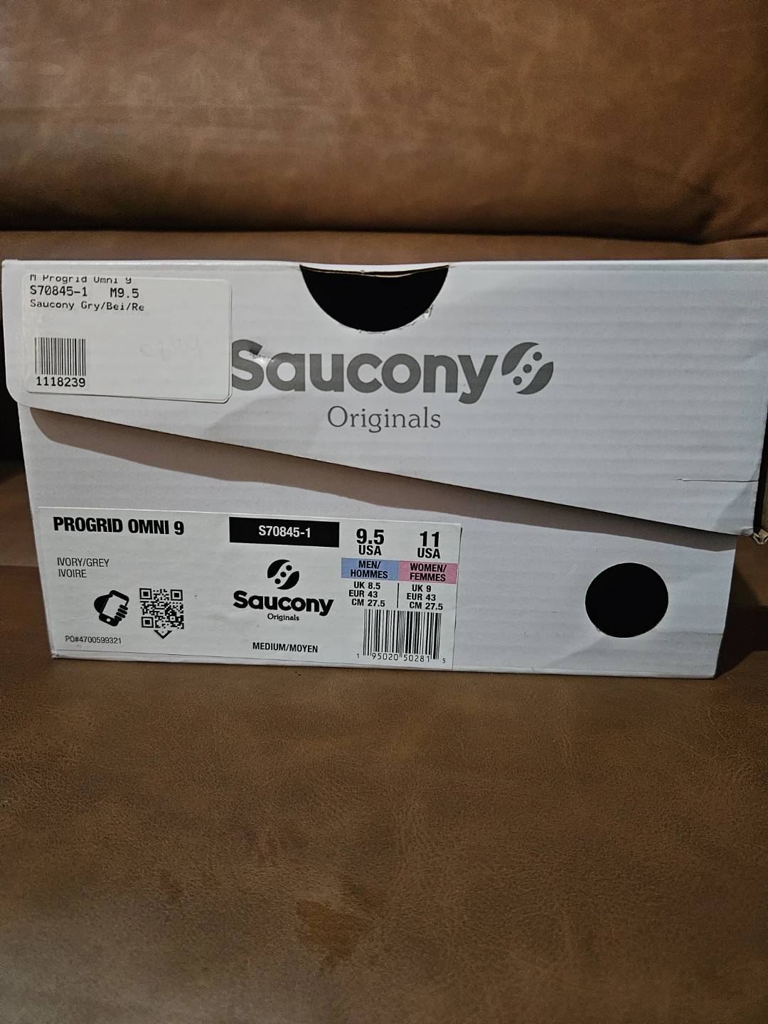 Saucony Progrid Omni 9 Shoes Ivory/Grey - photo 3