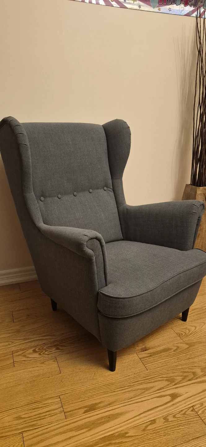 IKEA Strandmon Wing Chair, Dark Grey