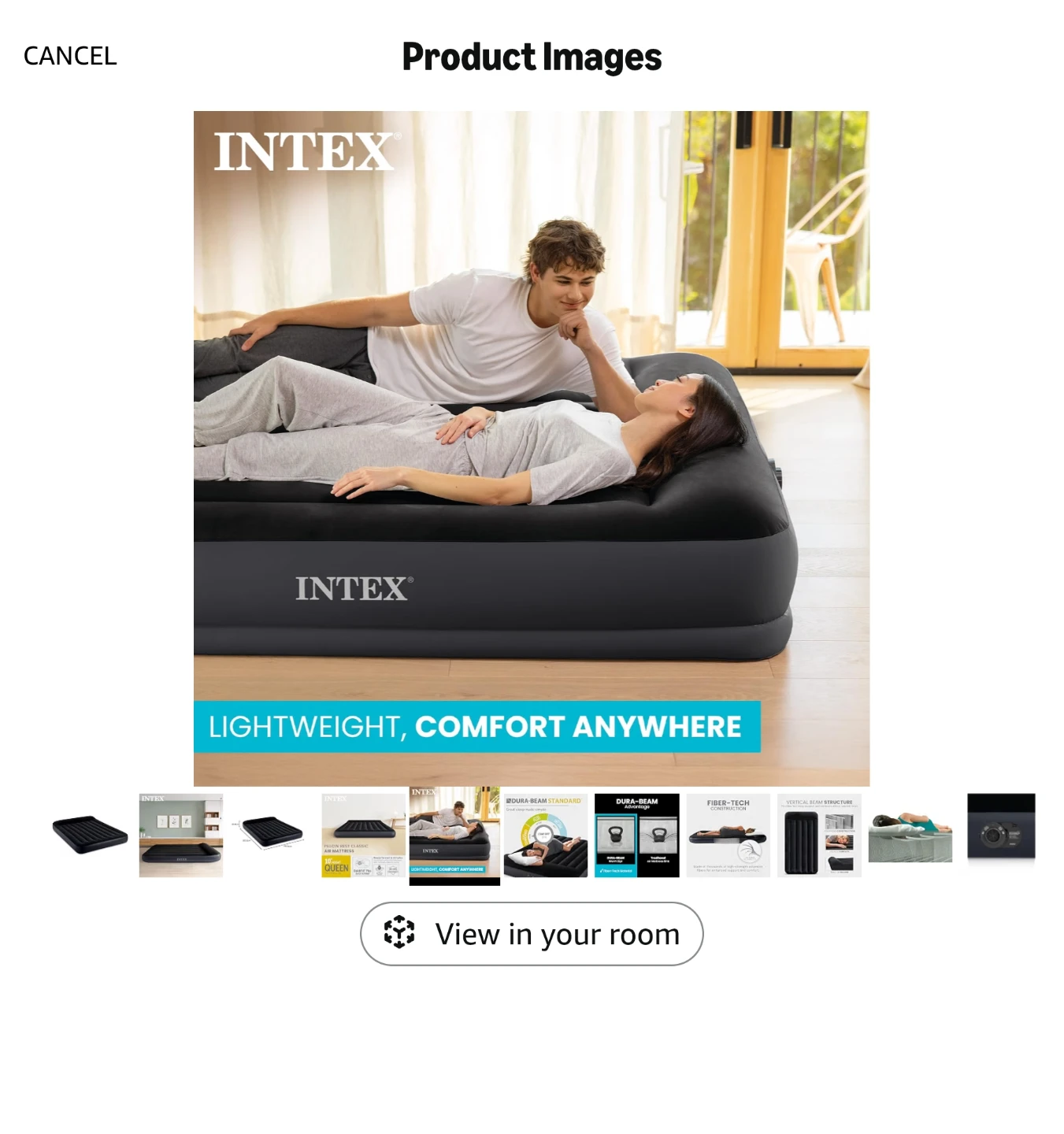 Intex Queen Pillow Rest Classic Air Mattress - photo 5