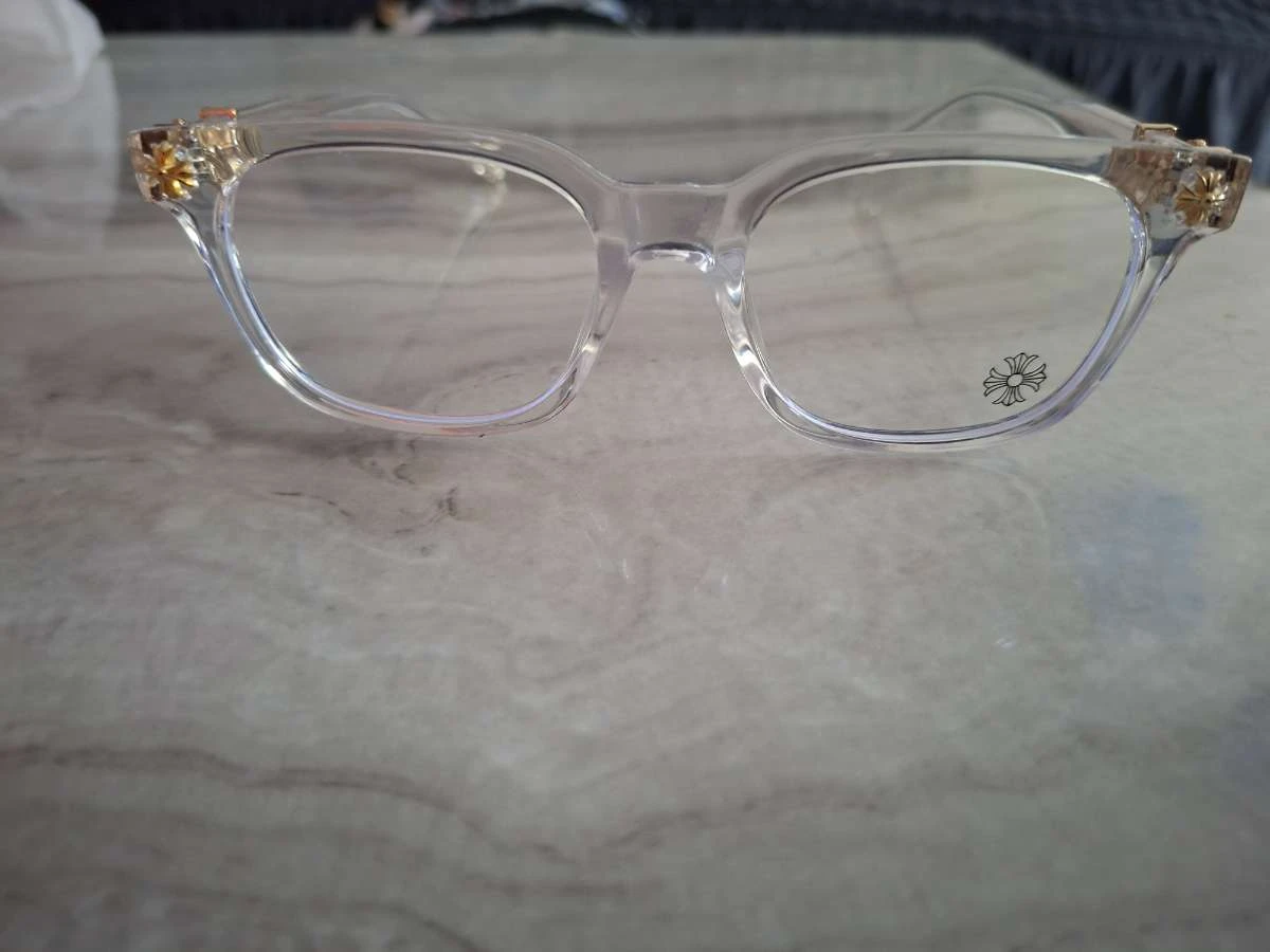 Chrome Hearts clear frame glasses