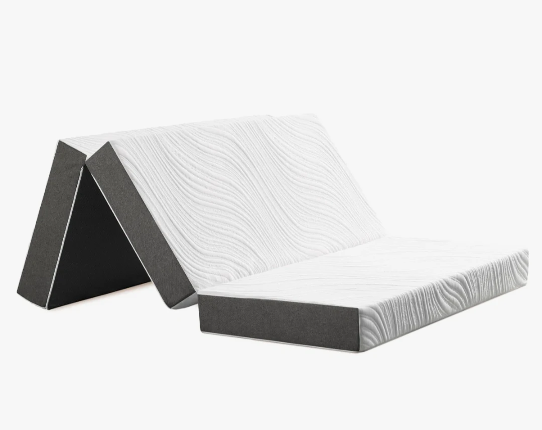 6-inch Folding Memory Foam Mattress/Travel Mattress, QUEEN
