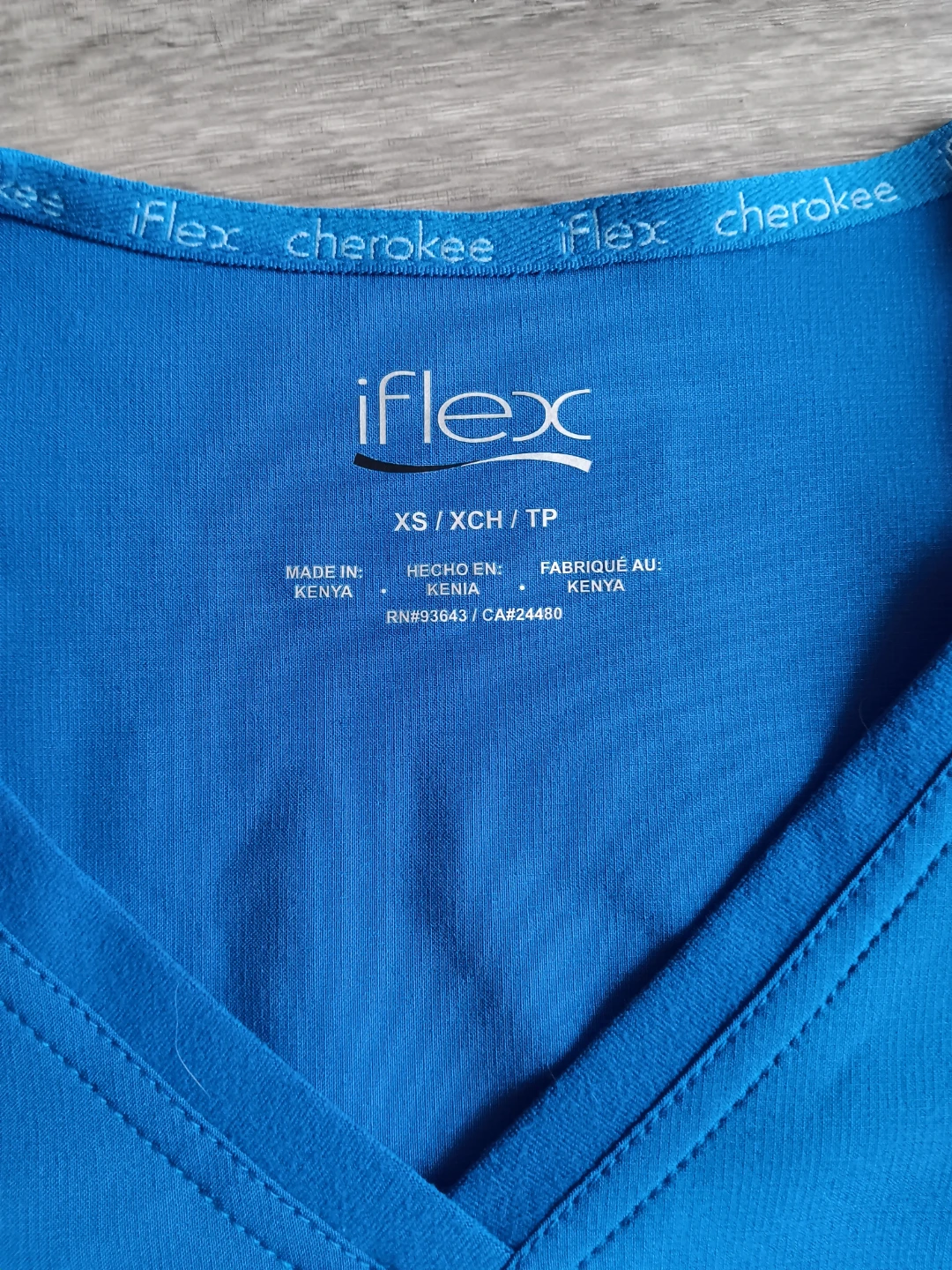 Cherokee iflex Scrub Top Blue XS - photo 2