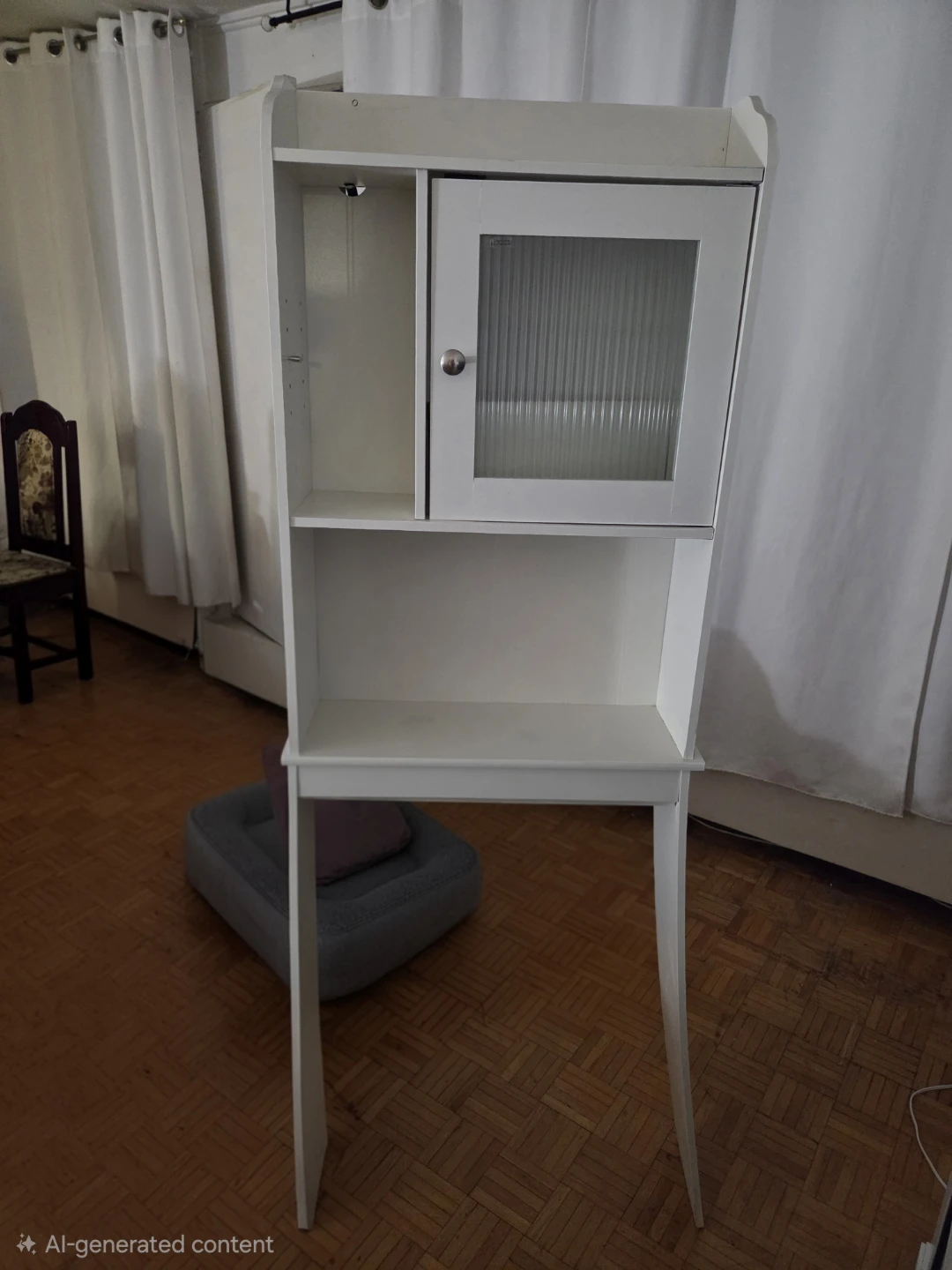 White Bathroom Over-the-Toilet Storage Cabinet
