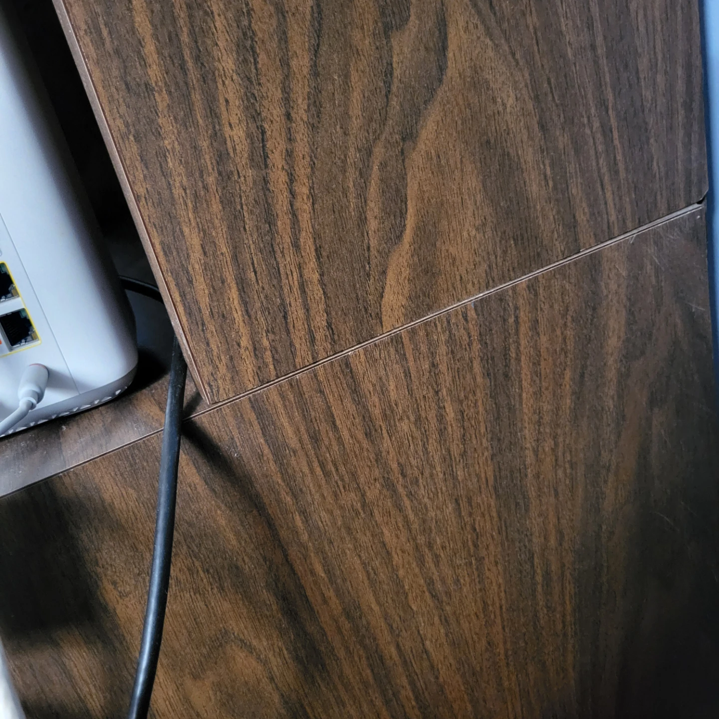 Wooden Desk with Shelving Unit - photo 2