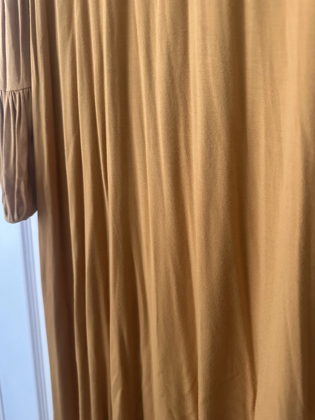 Women's Long Sleeve Mustard Yellow Dress - photo 3