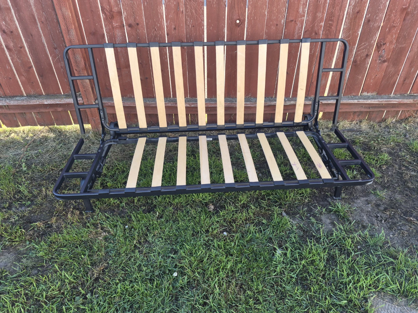 Double futon frame