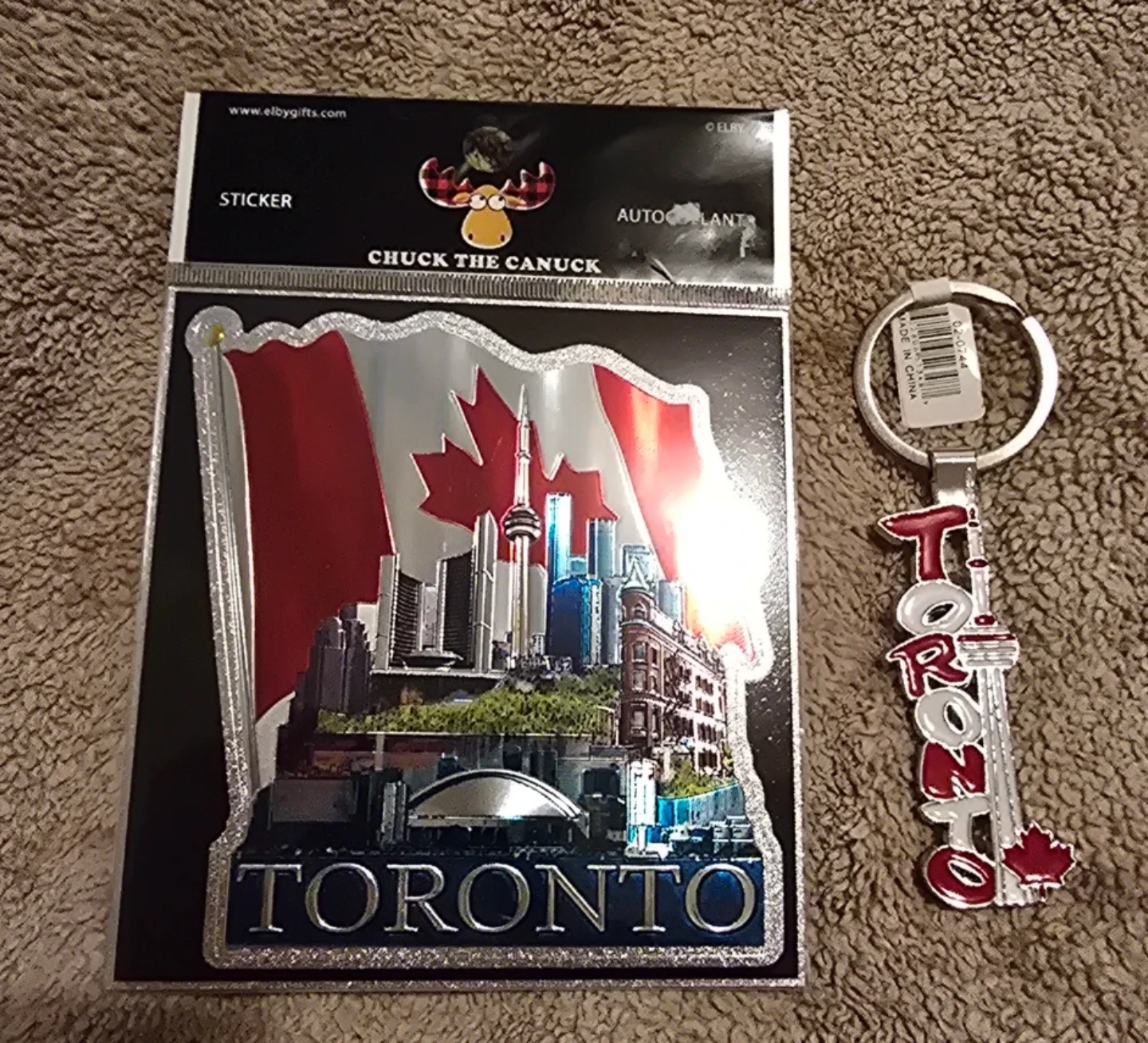 New Toronto Keychain and Sticker Set