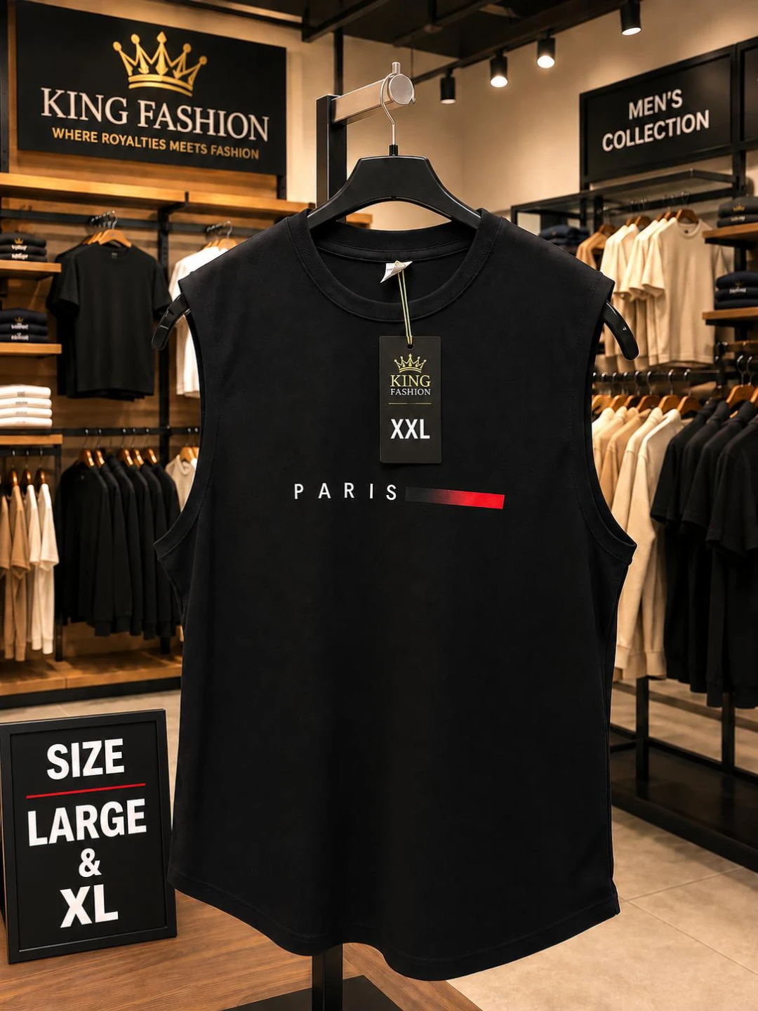 King Fashion Paris Sleeveless Shirt