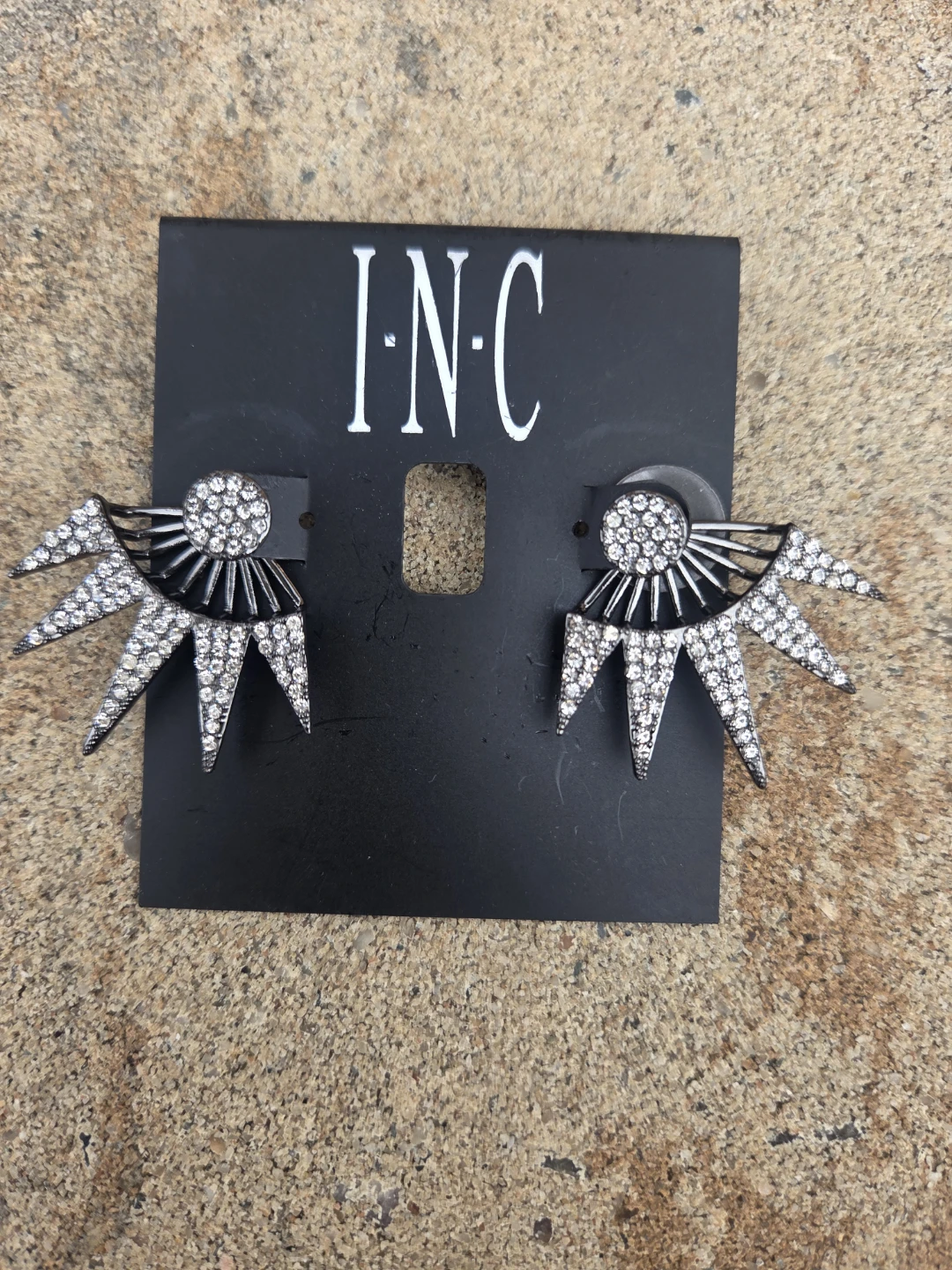 I.N.C. Crystal Fan Stud Earrings