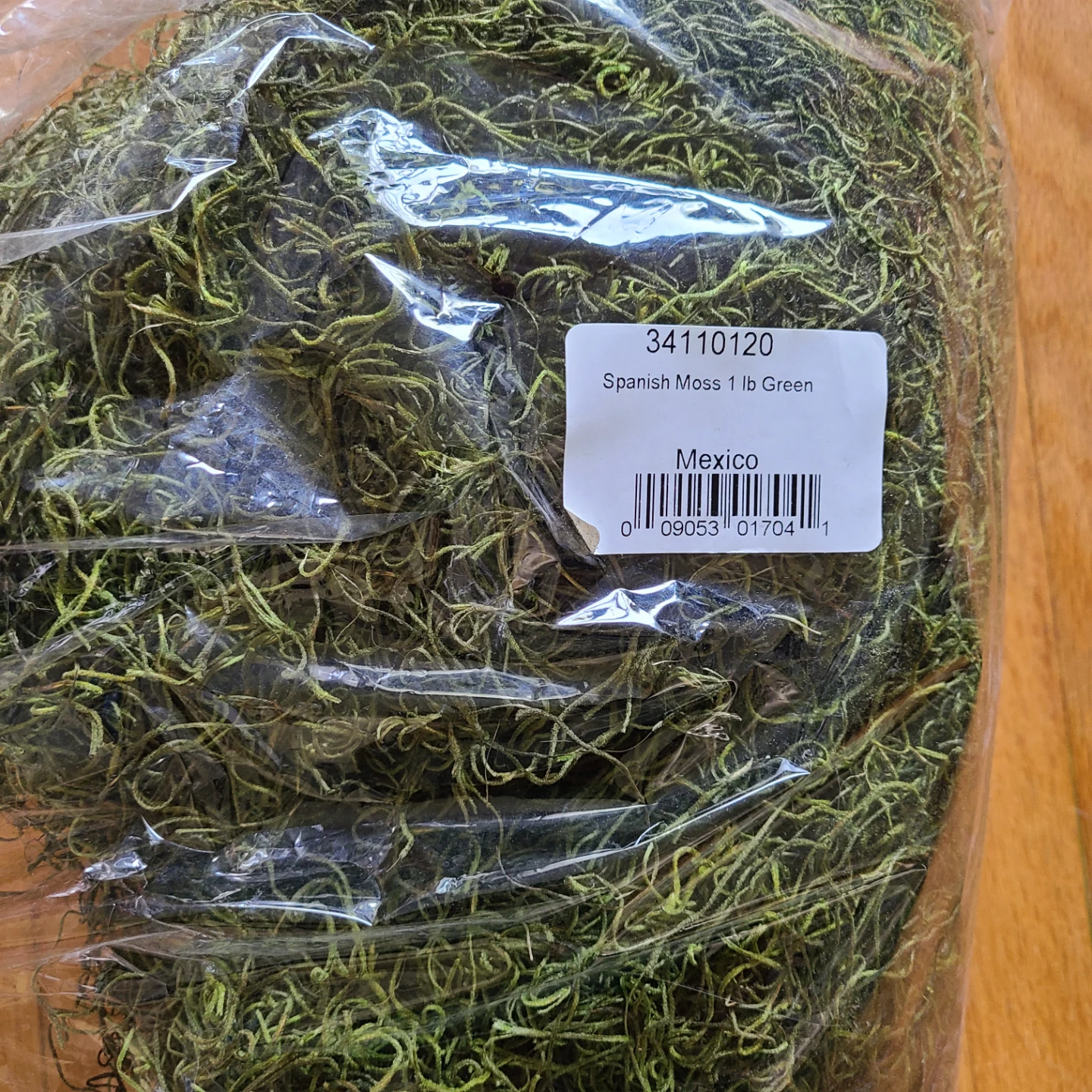 1 lb Bag of Green Spanish Moss - photo 2