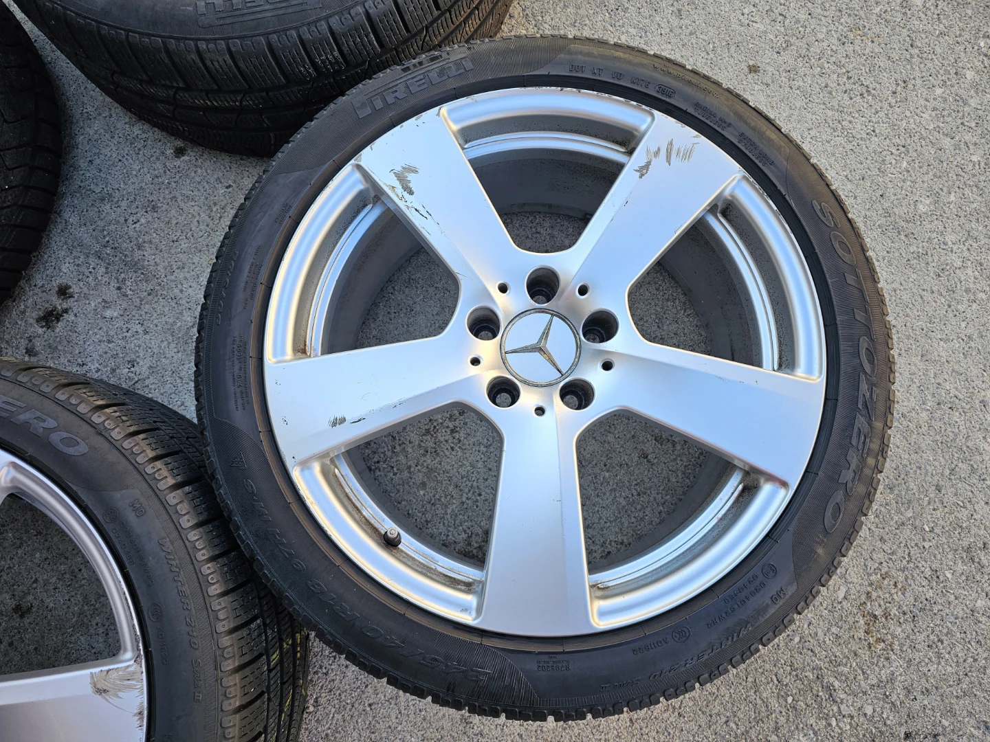 MERCEDES BENZ E-CLASS WINTER TIRES ON O.E.M RIMS 245/40 R18 - photo 3