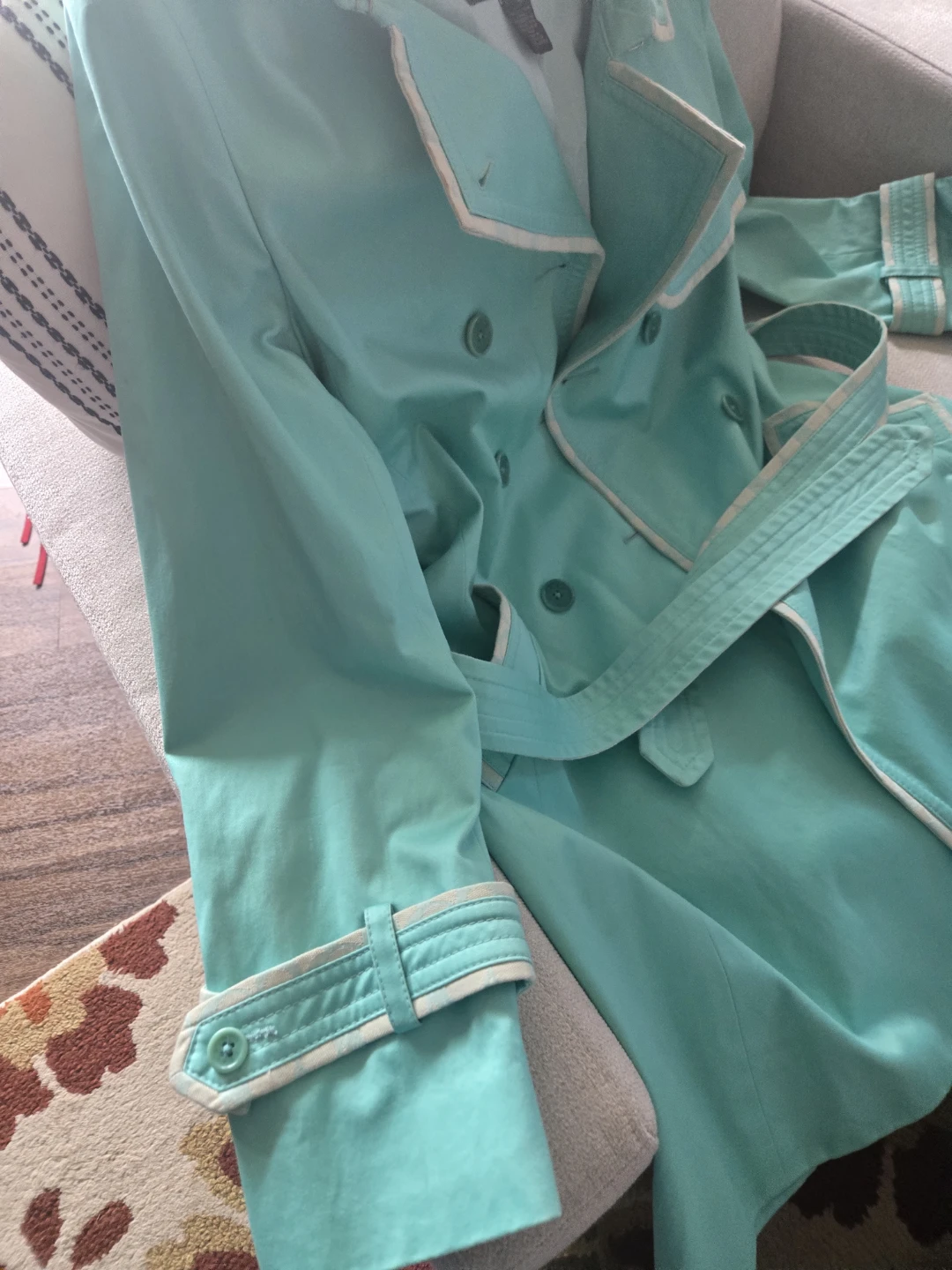 Vintage Coach Women's Trench Coat, Size 12 - photo 4