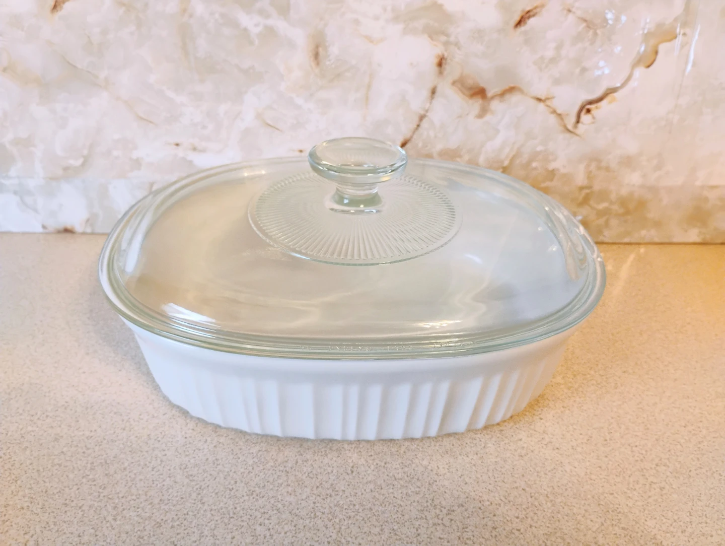 SET OF 3 CORNINGWARE CASSEROLES WITH LIDS - photo 3