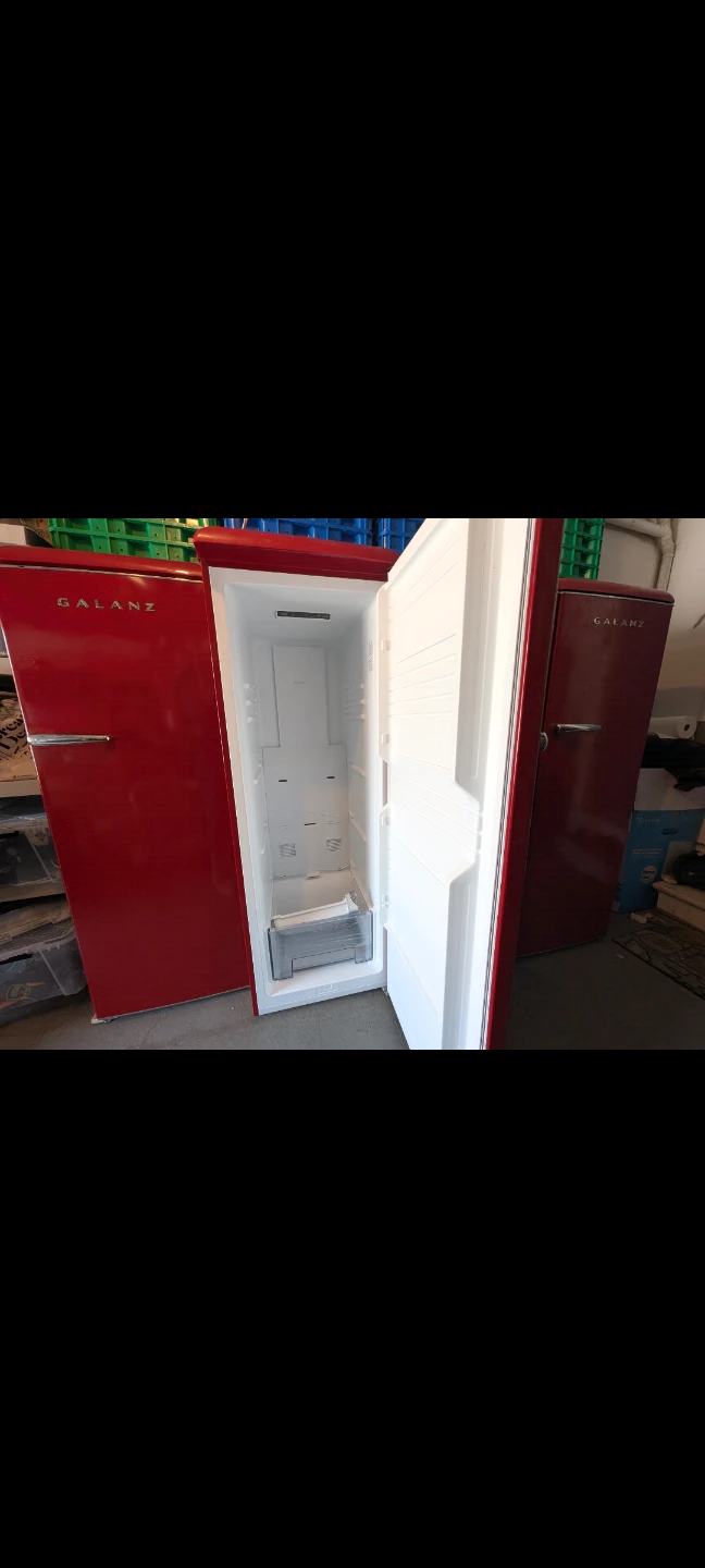 Retro Convertible Upright Refrigerator/Freezer