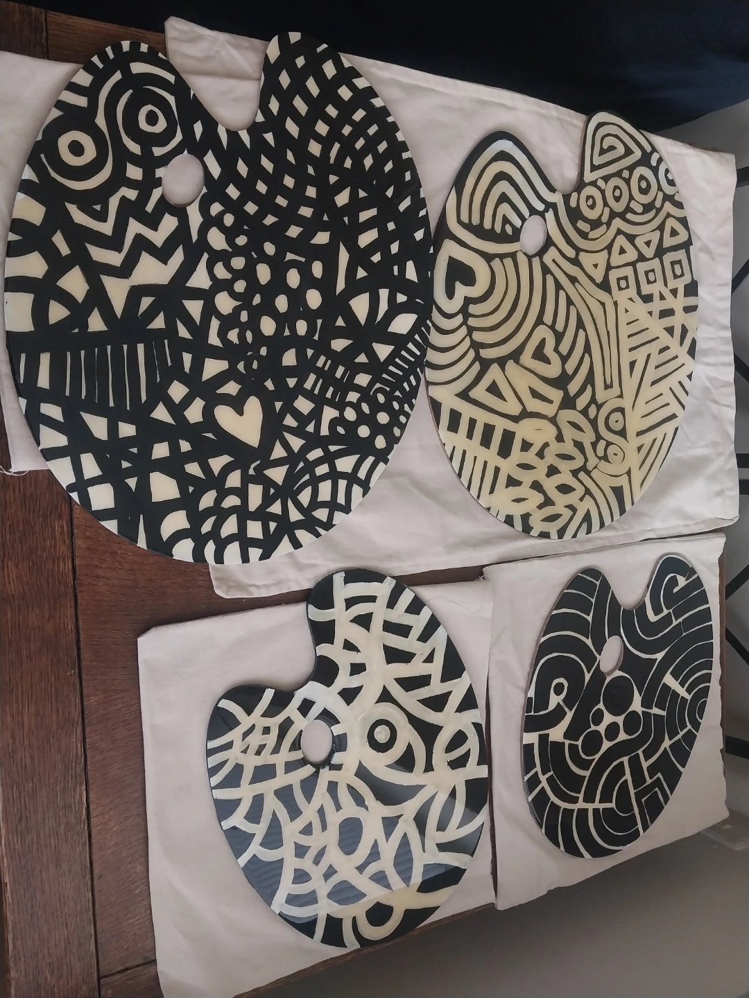Set of 5 Artistic Palette Wall Decor - photo 2