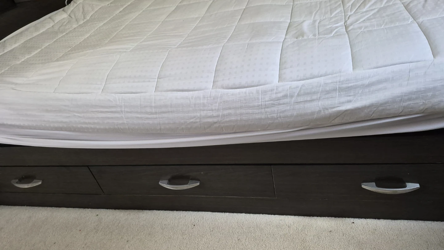 Queen storage  bed with Bookcase Headboard - photo 5