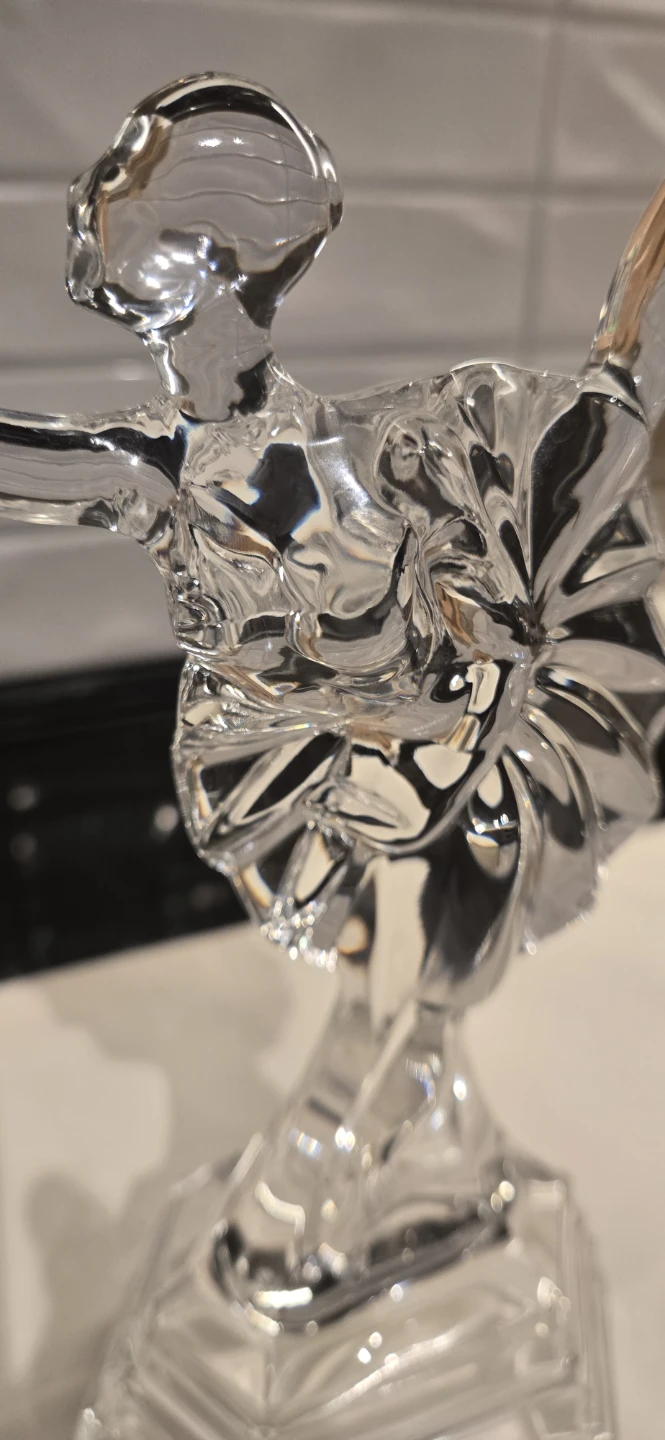 Clear Glass Ballerina Figurine