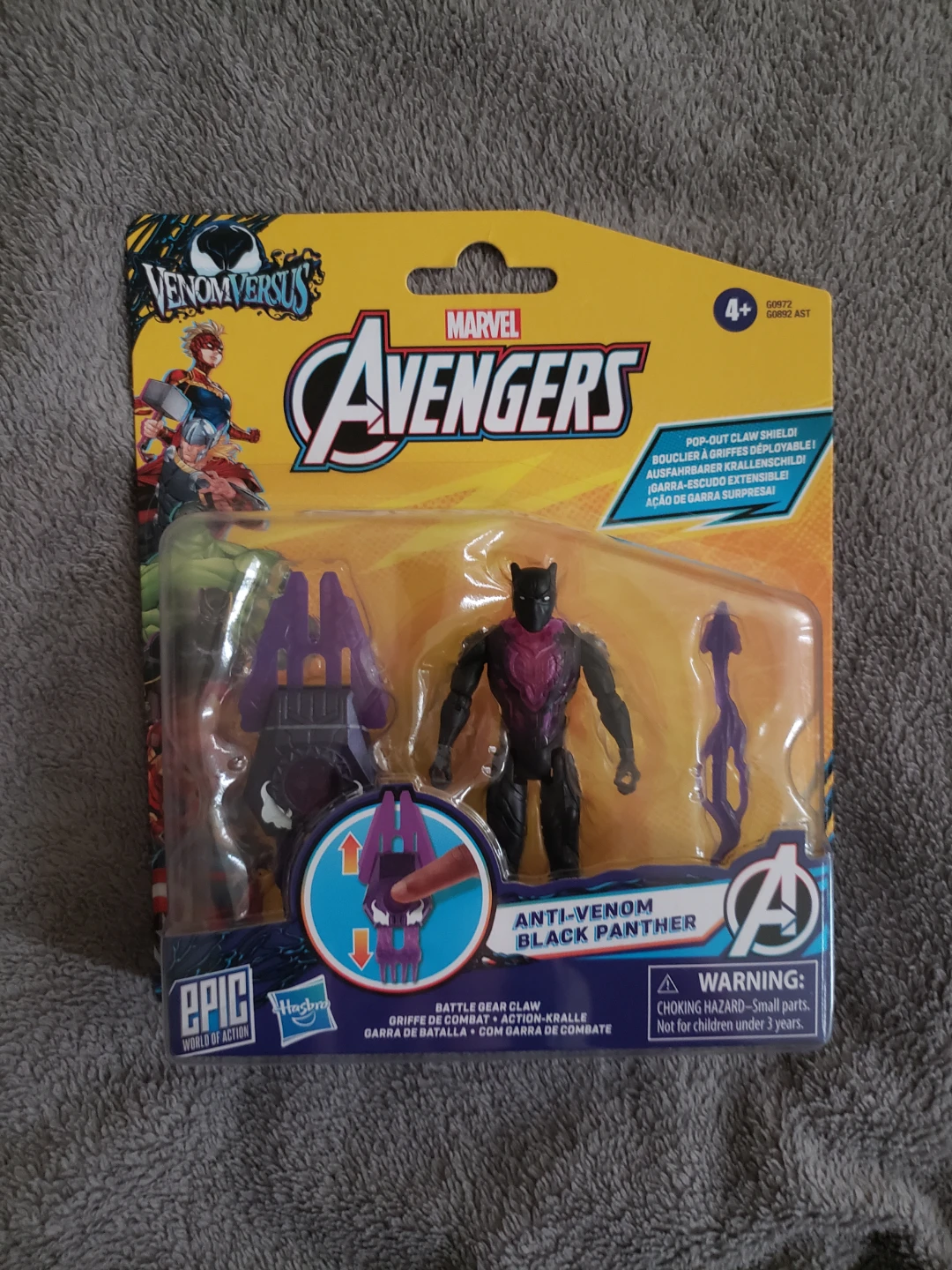 Marvel Avengers Anti-Venom Black Panther Action Figure