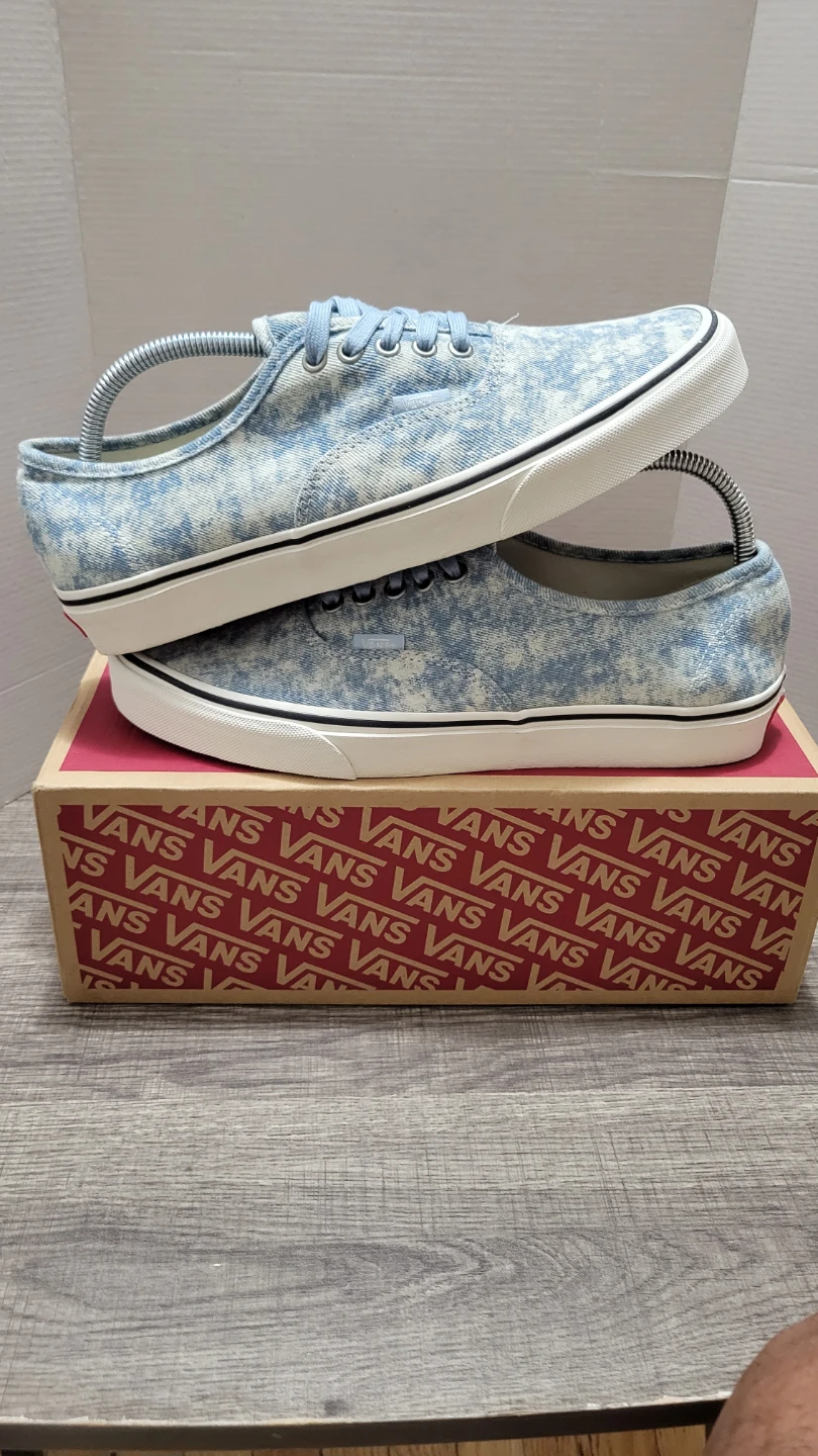 Vans Authentic Light Blue Denim Sneakers Size 10.5 M - photo 3