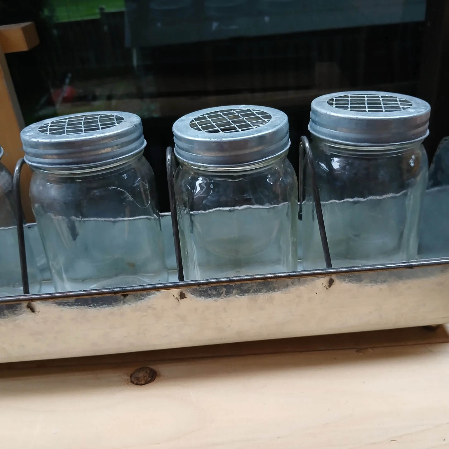 5-Jar Metal Caddy Floral Vase Set - photo 3