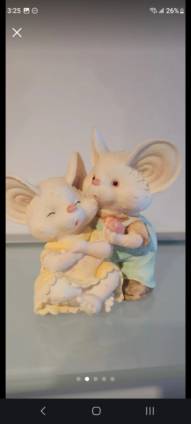 New Vintage Mouse Couple Figurine (4) - photo 2