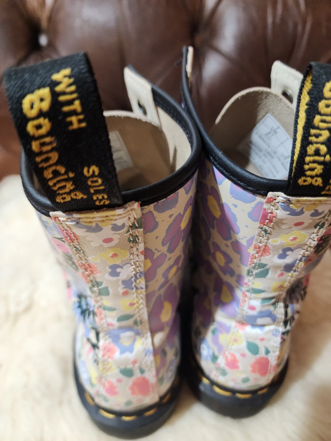 Dr. Martens Floral Print Boots (Worn Once Indoors) - photo 4