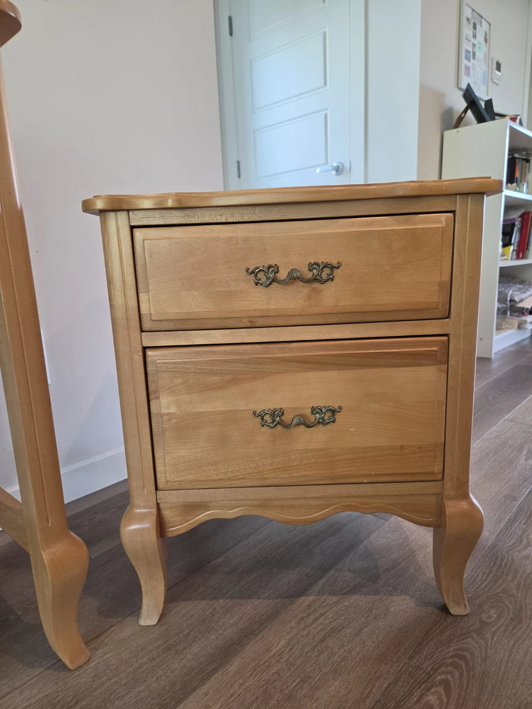 Wood Desk and Nightstand - photo 3
