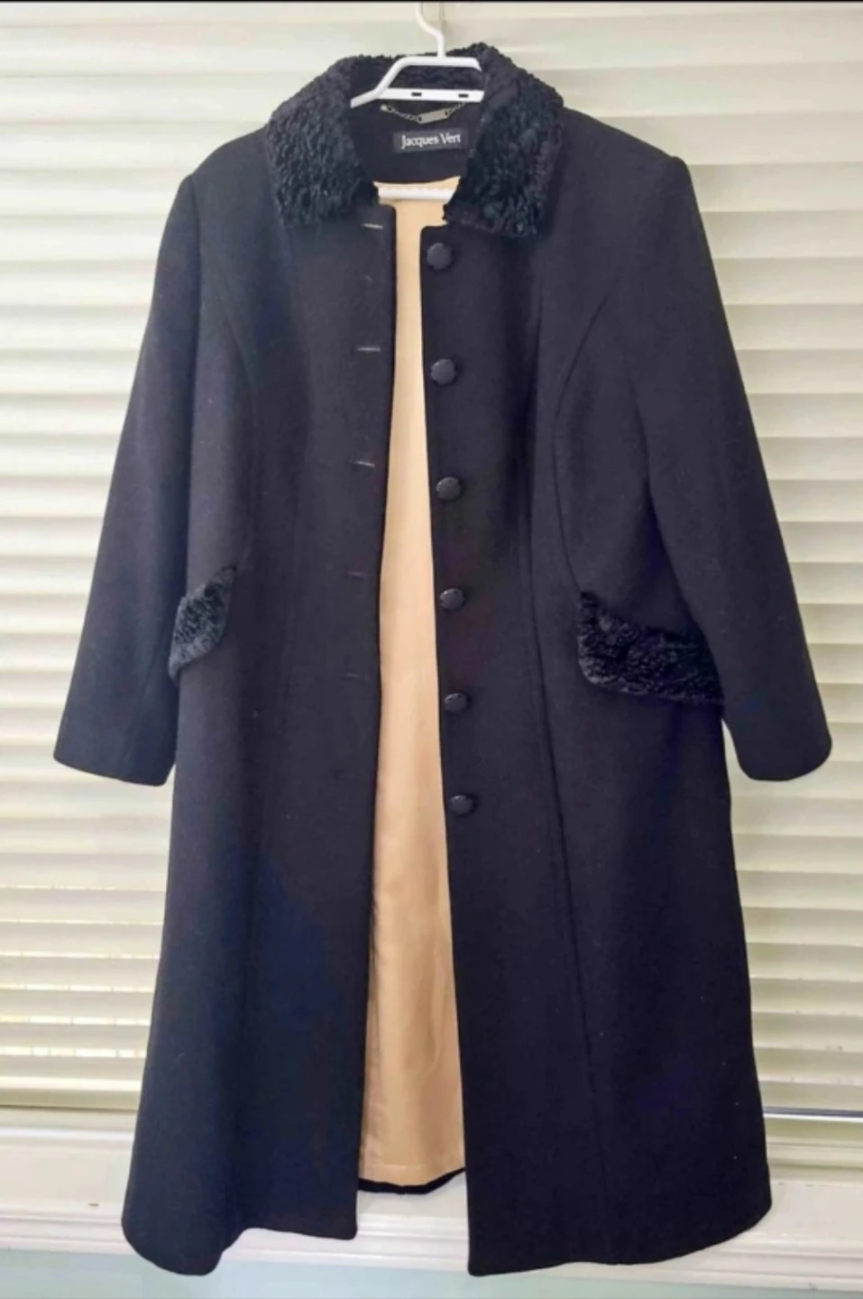 Jacques Vert Black Wool Coat size 14 - photo 5