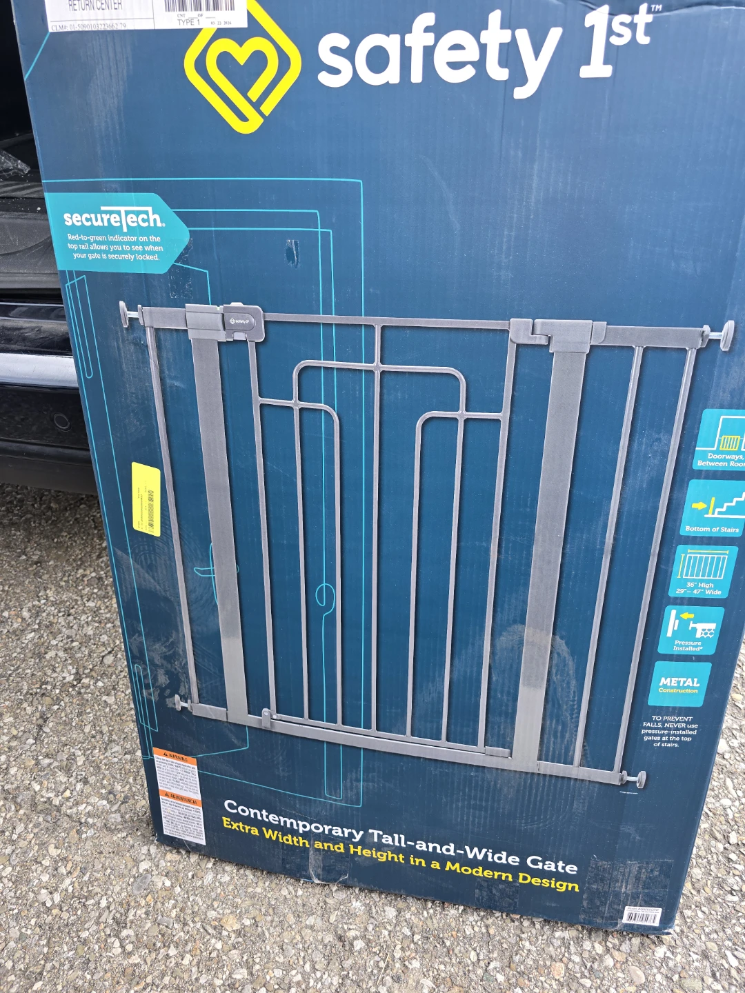 Safety 1st Contemporary Tall-and-Wide Gate - photo 2