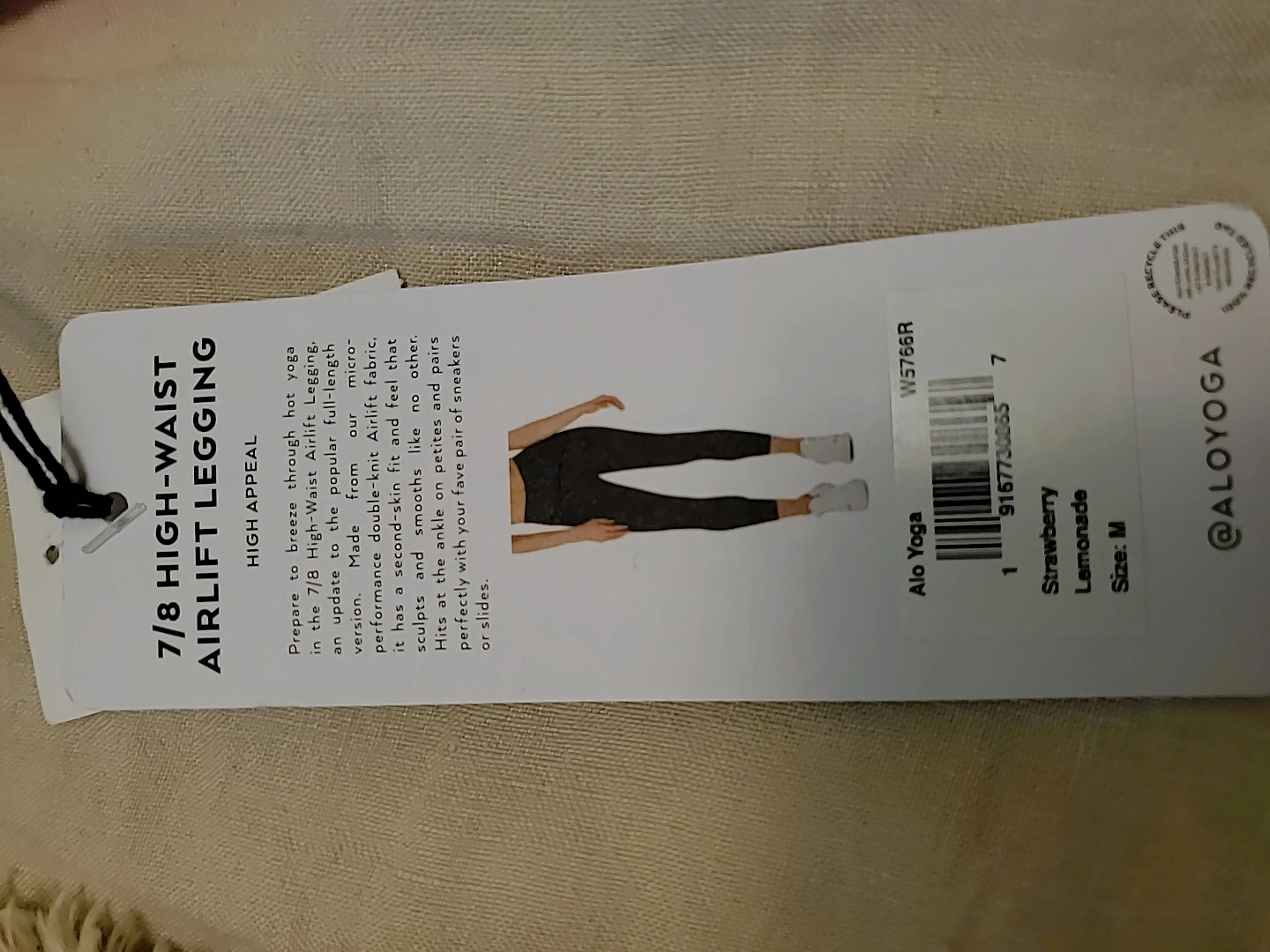 Alo Yoga 7/8 High-Waist Airlift Leggings - Strawberry Lemonade - photo 3