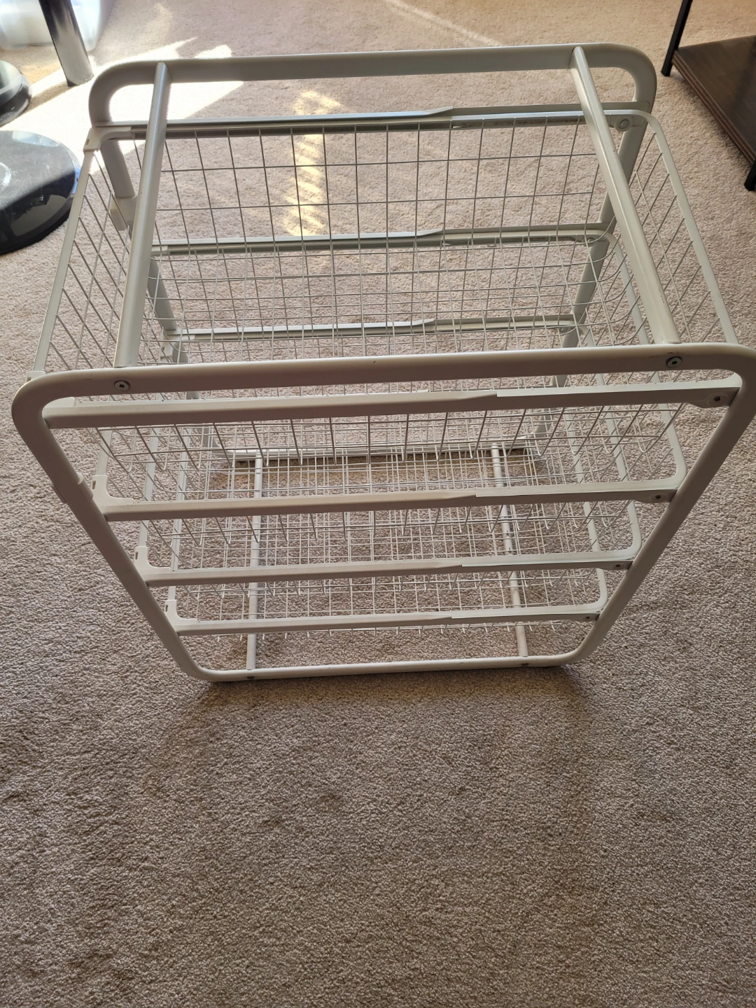 White metal storage unit - photo 3
