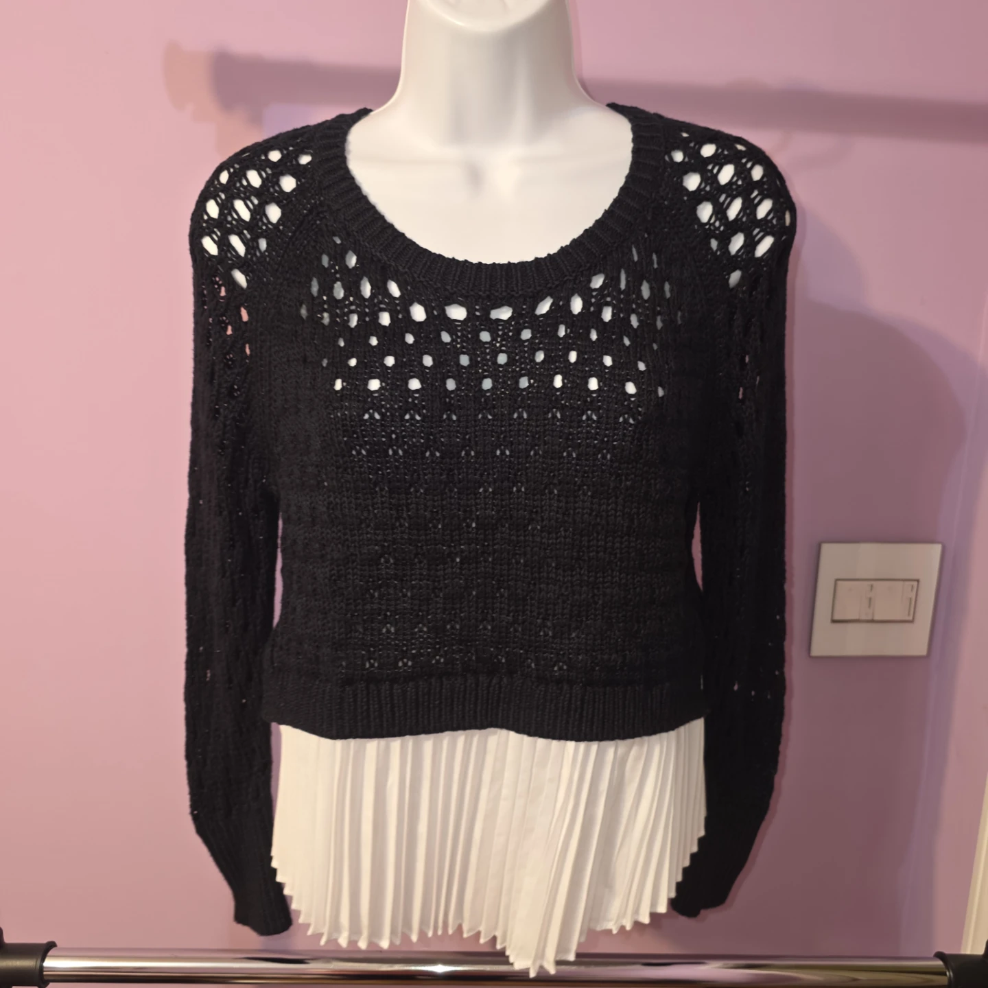 Maeve by Anthropologie Black Knit Sweater size XS