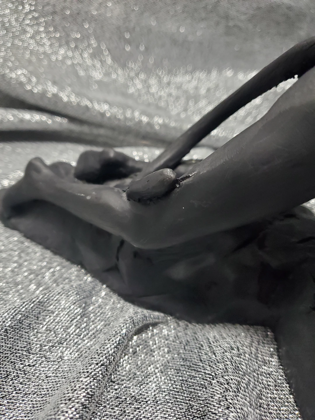 Cat wome Black Figure Sculpture - photo 4