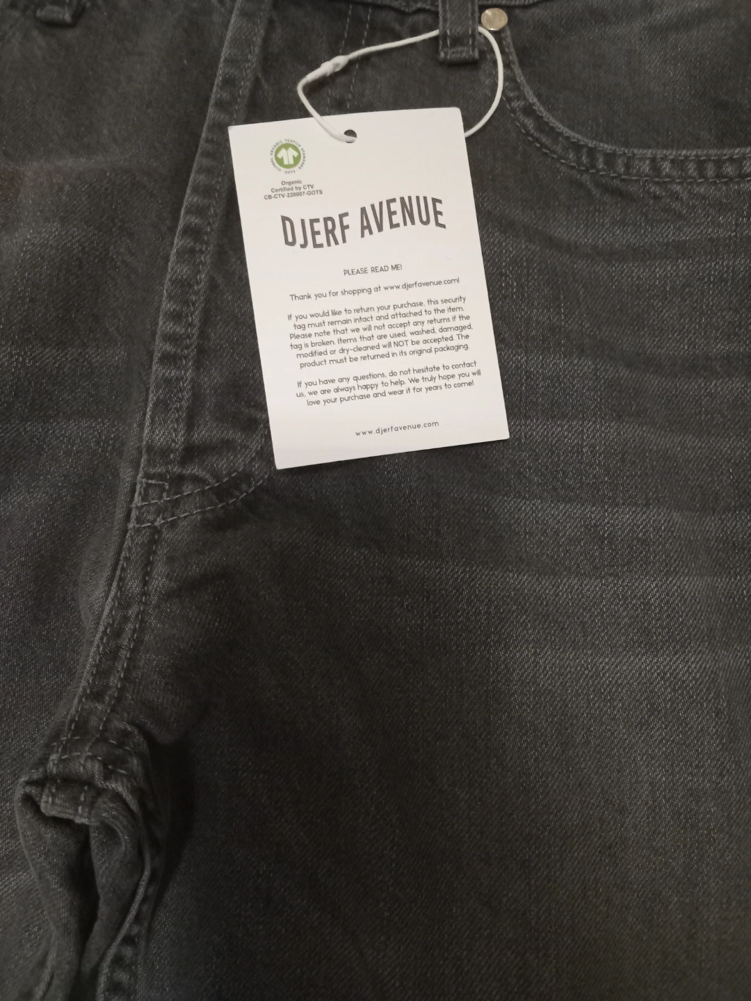 Brand new Djerf Avenue Grey Wash Denim Jeans - photo 2