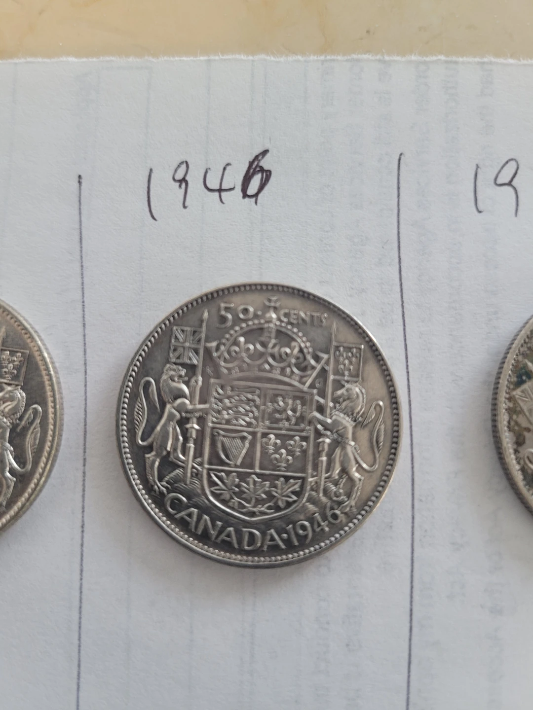 1946 Canada 50 Cents Coin