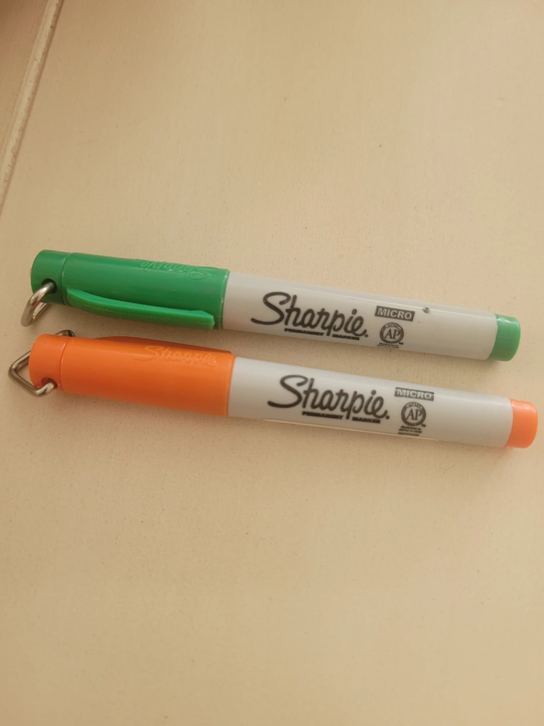Sharpie Micro Permanent Markers - Green and Orange