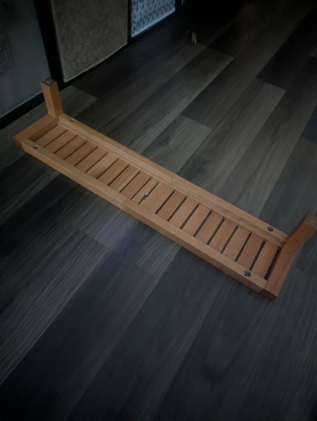 Wooden shelf