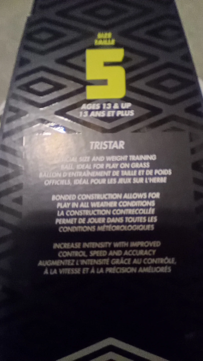 Umbro Tristar Size 5 Training Soccer Ball