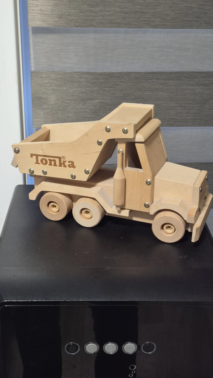 Wooden Tonka Dump Truck Toy