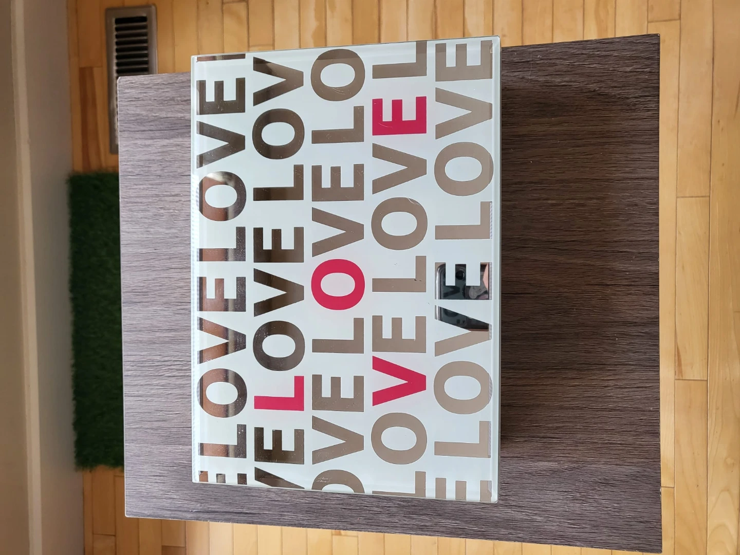 LOVE pattern mirrored storage box - photo 3