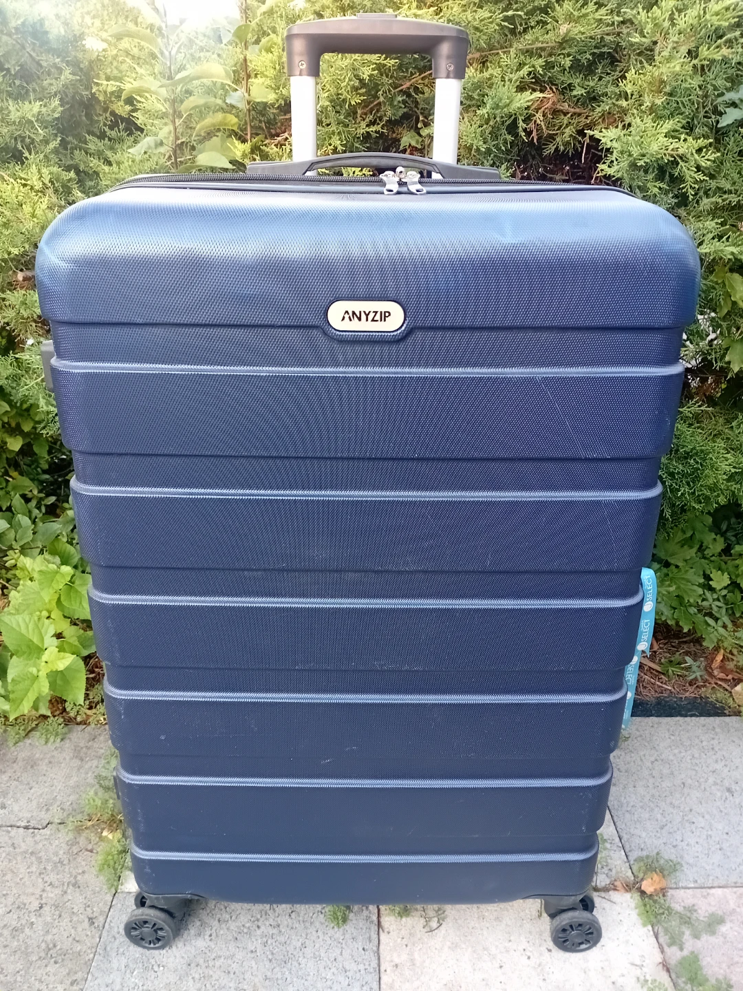 Anyzip Blue Hard-Shell Spinner Suitcase - photo 4