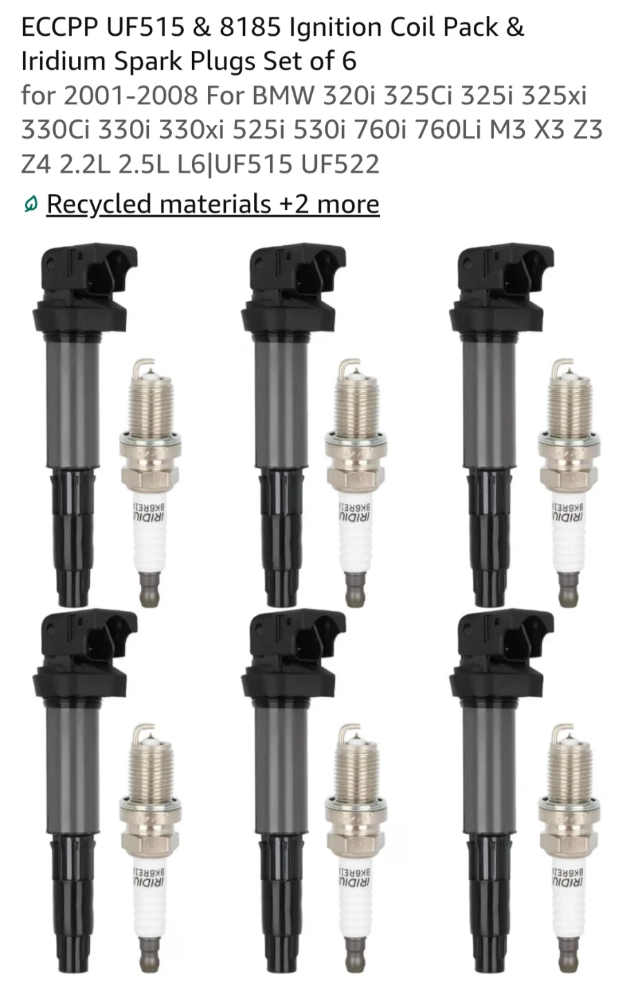 ECCP Ignition Coils and Spark Plugs Kit - photo 5