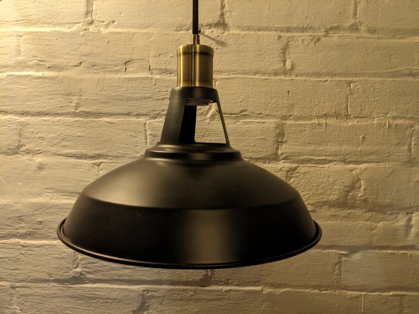 Black pendant light (plug-in) perfect condition - photo 3