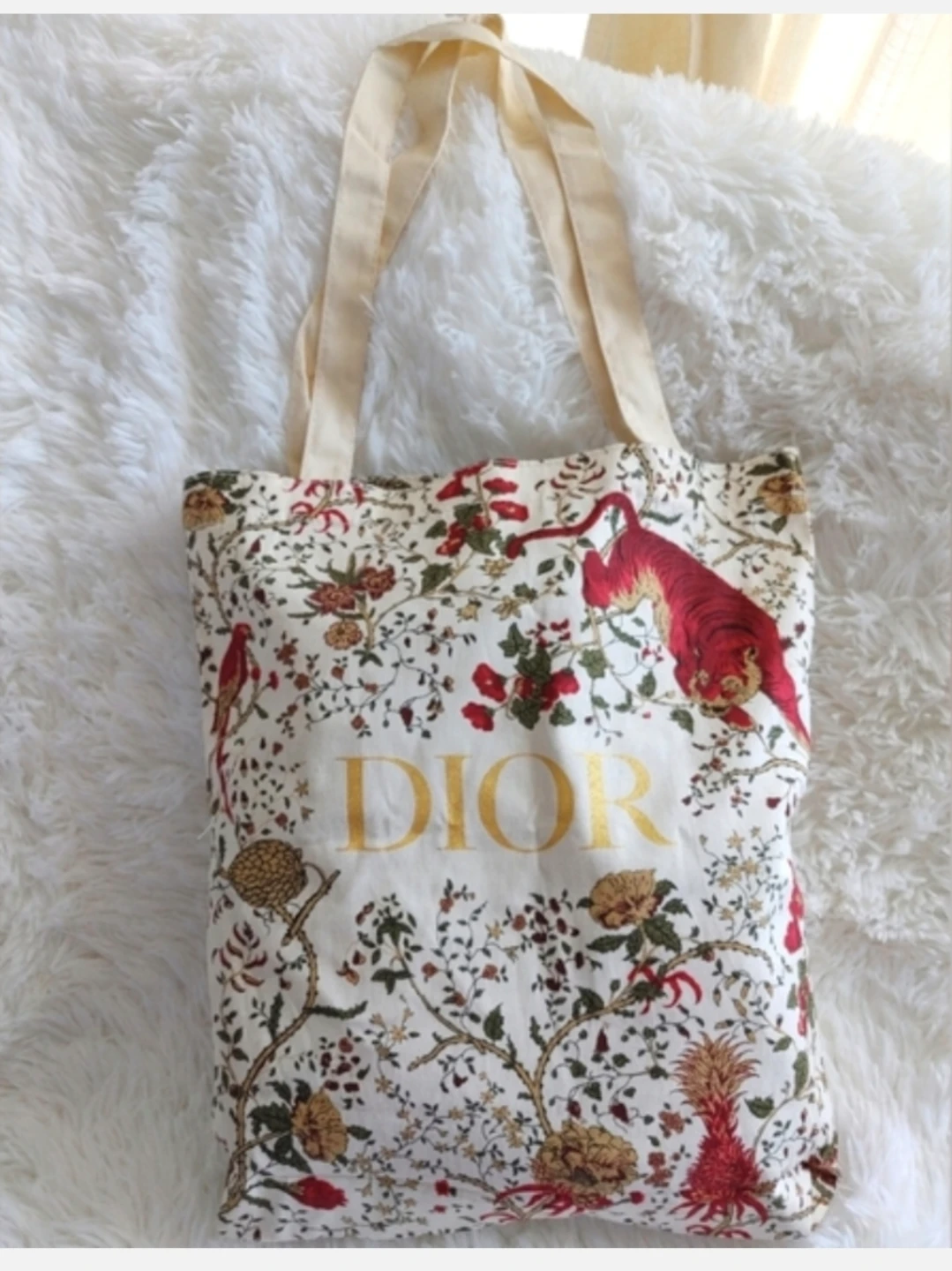 Dior Beauté Tiger Pattern Novelty Tote Bag