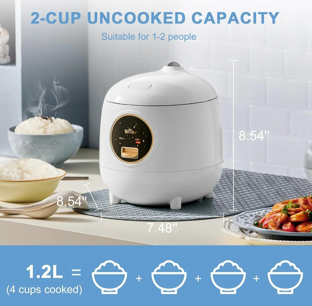 Mini rice cooker 1.2L (2 cups uncooked) - photo 5