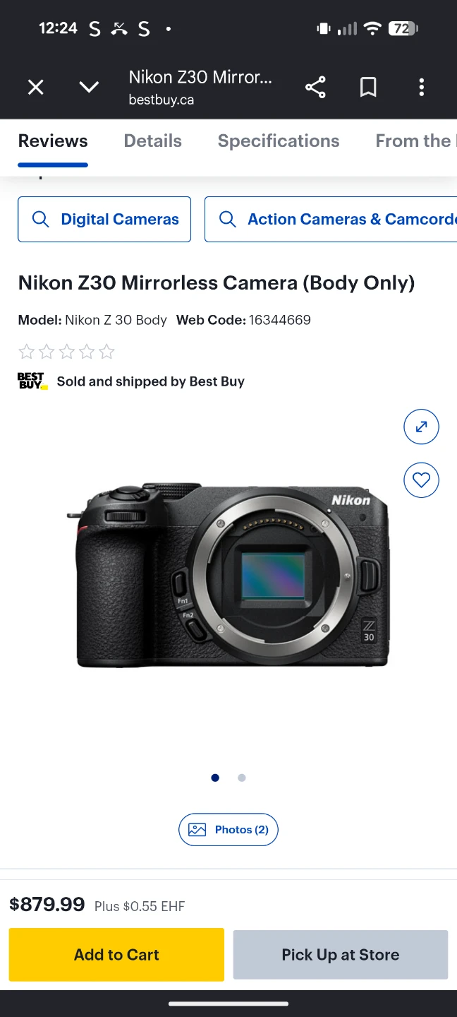 Nikon Z30 Mirrorless Camera Body